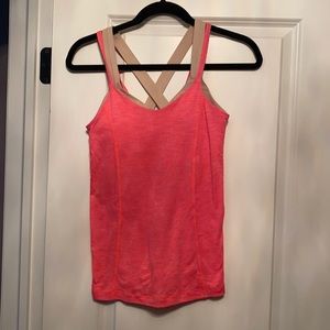 Lulu tank with built in sports bra